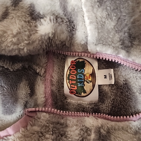 Outdoor Kids Girls Camo Fleece M - Picture 2 of 3